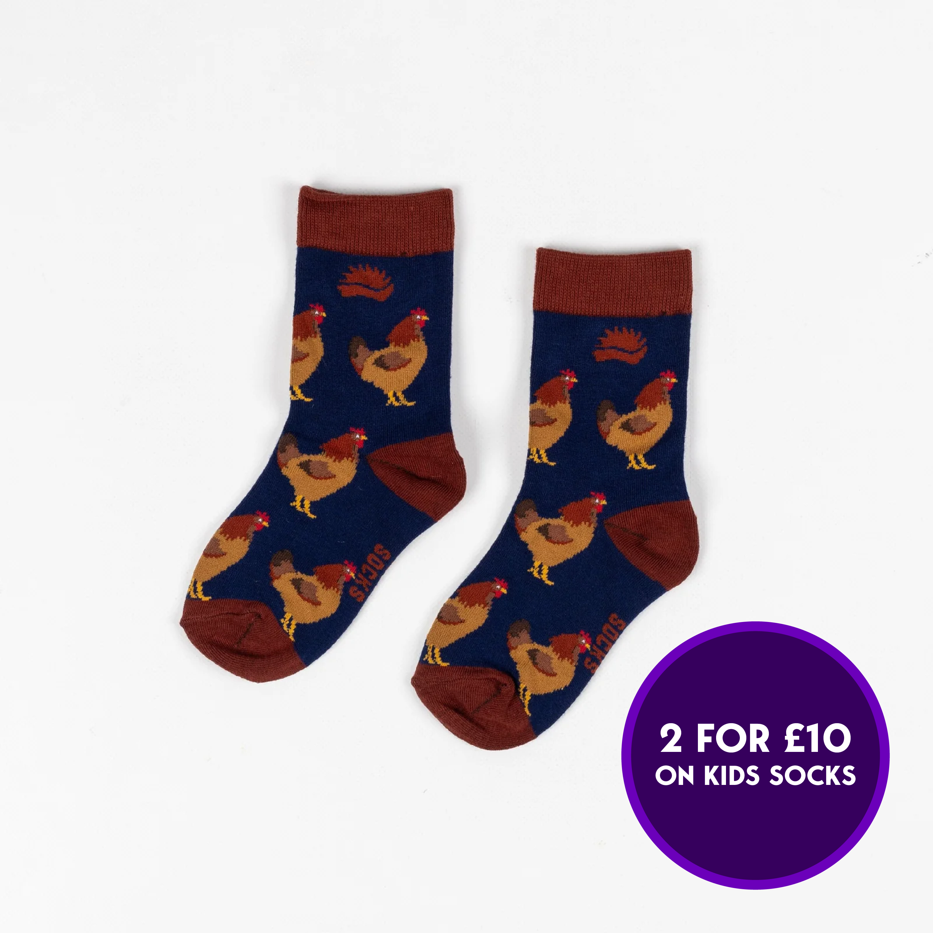 KIDS BAMBOO SOCKS | CHICKEN