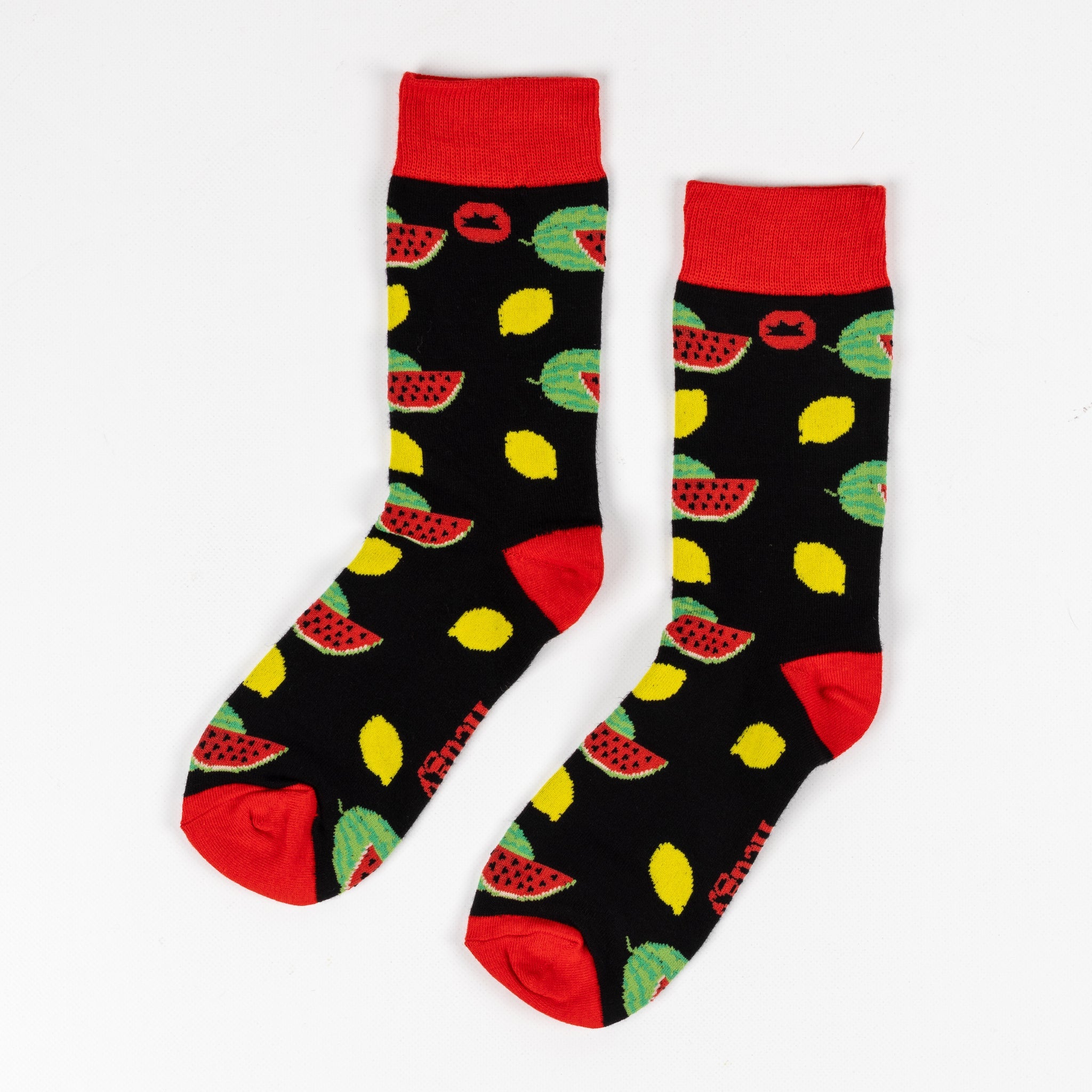 LEMON WATERMELON BAMBOO SOCKS - We Are Hedgy