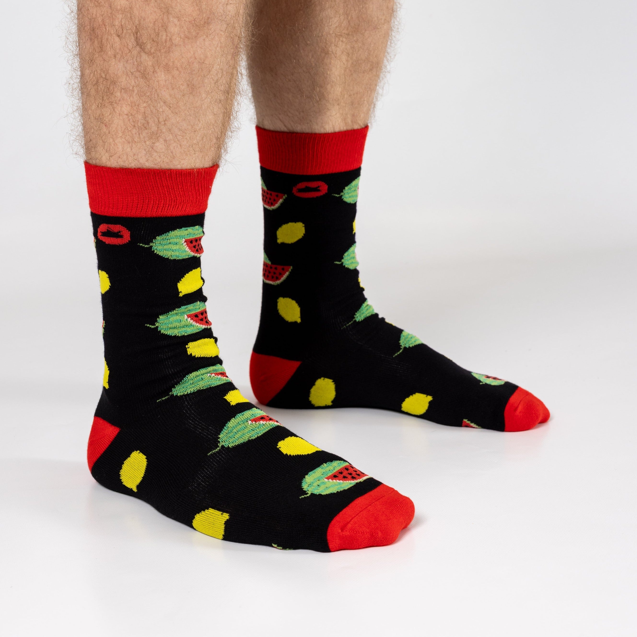 LEMON WATERMELON BAMBOO SOCKS - We Are Hedgy