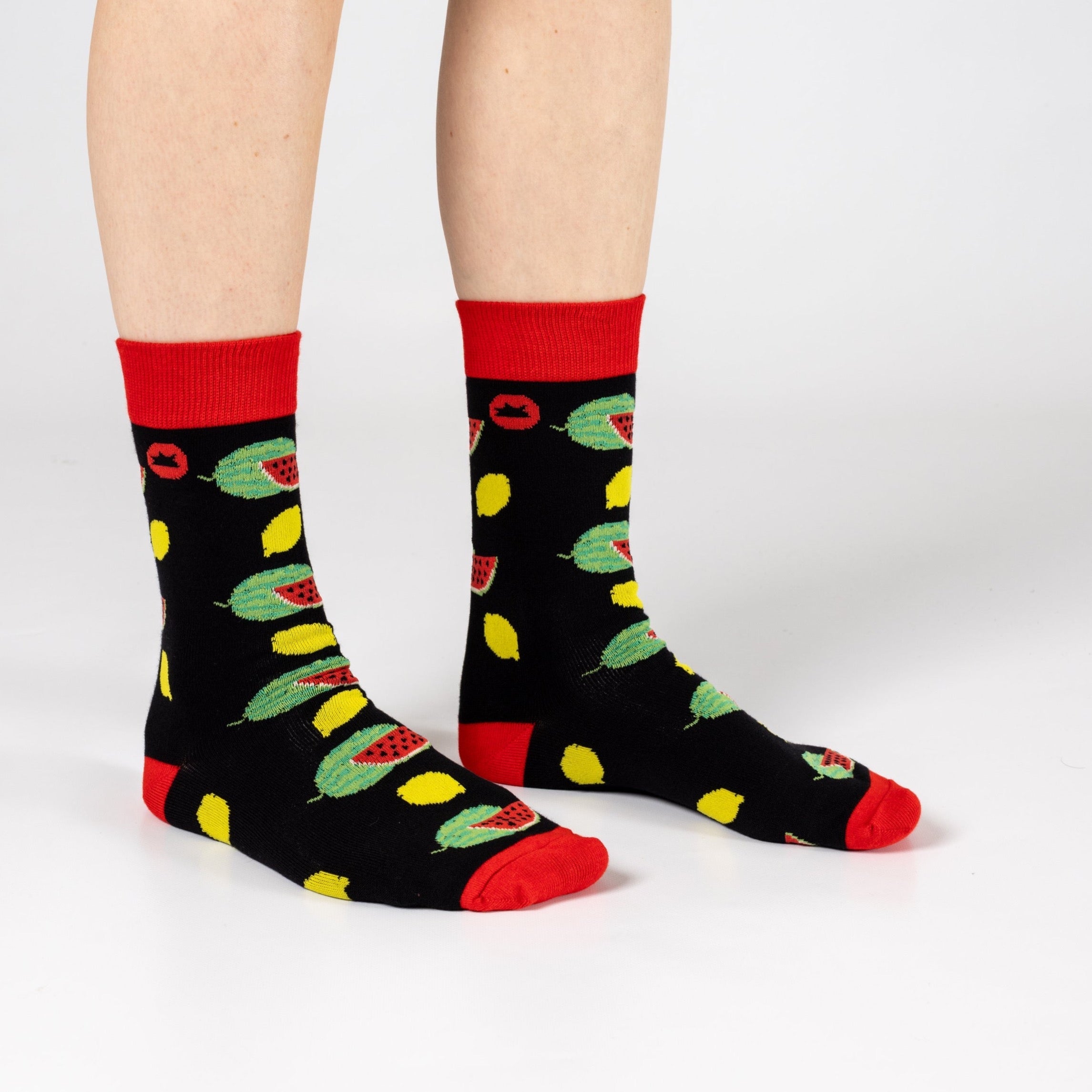 LEMON WATERMELON BAMBOO SOCKS - We Are Hedgy