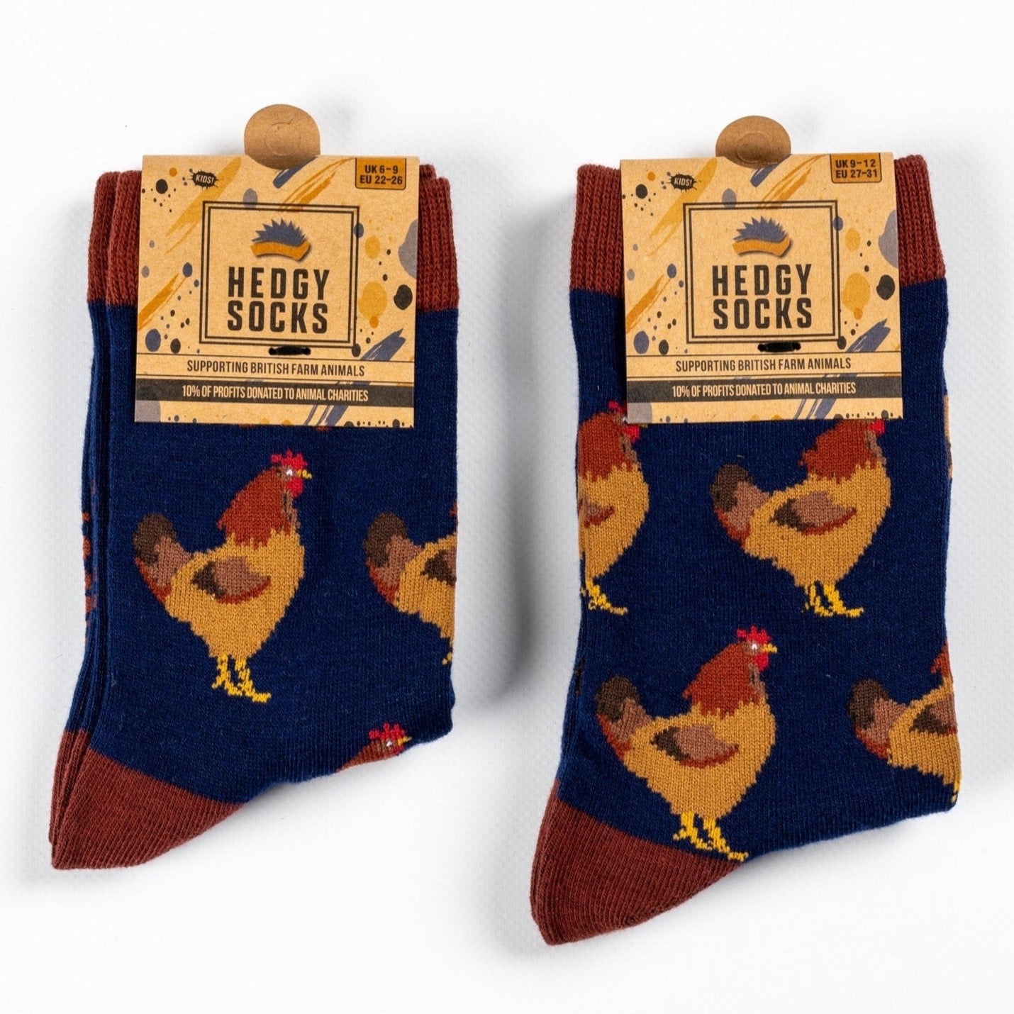 CHICKEN KIDS BAMBOO SOCKS - HEDGY SOCKS