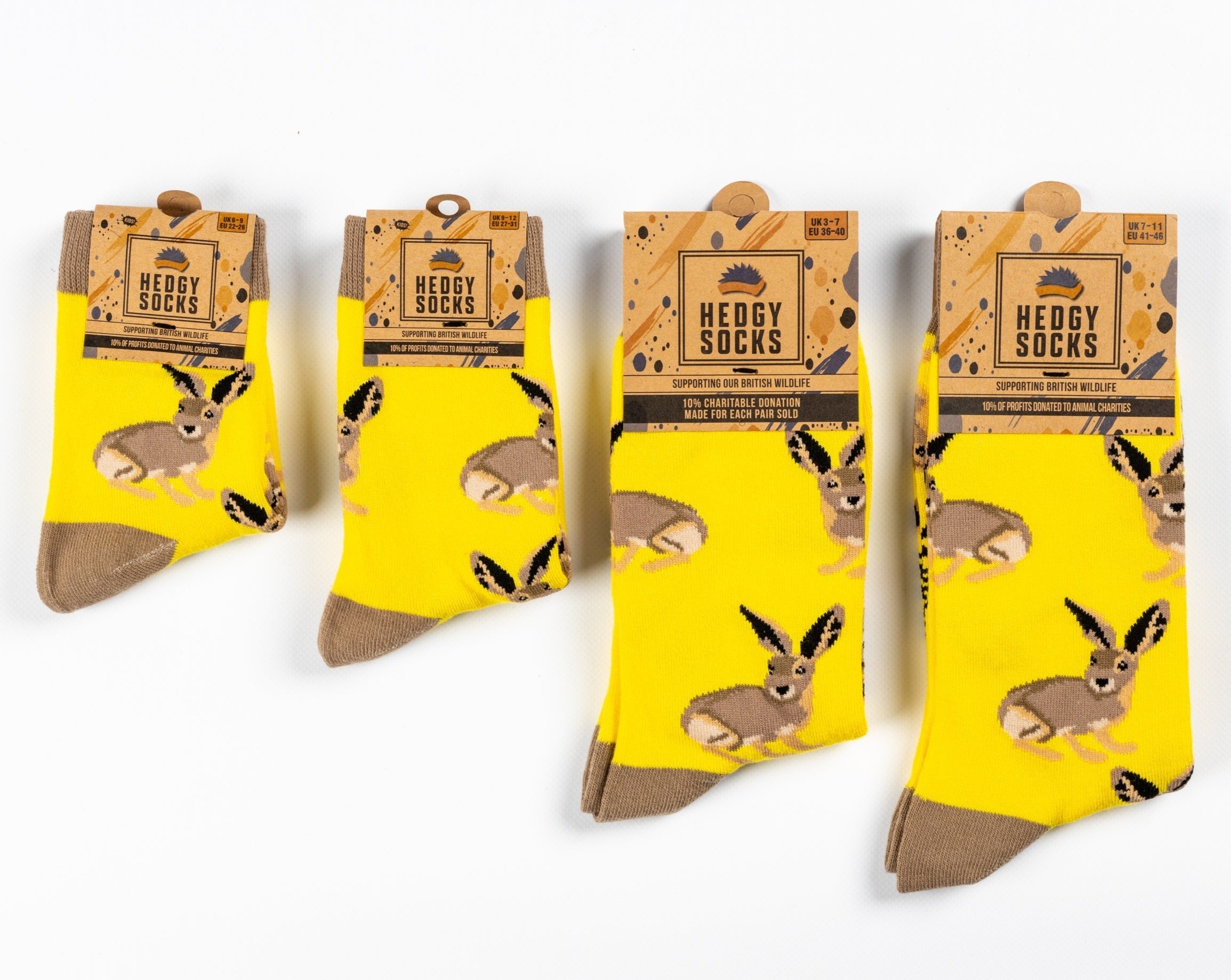 FAMILY BAMBOO SOCKS | HARE - HEDGY SOCKS