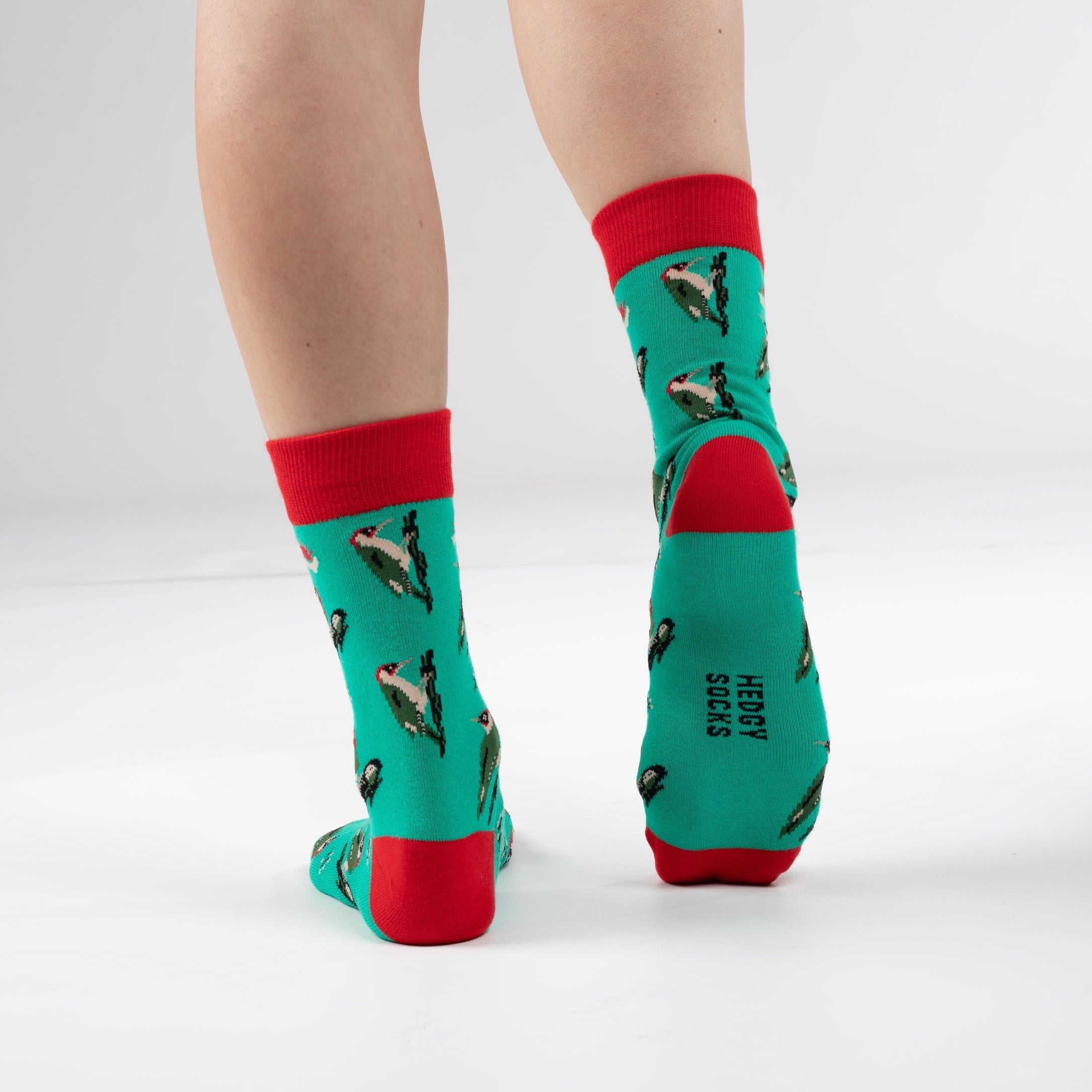 GREEN WOODPECKER BAMBOO SOCKS - HEDGY SOCKS