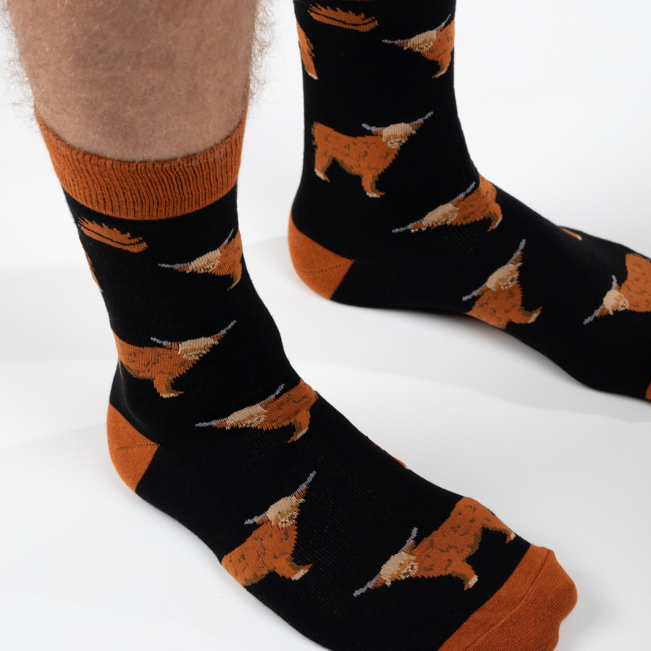 HIGHLAND COW BAMBOO SOCKS - HEDGY SOCKS