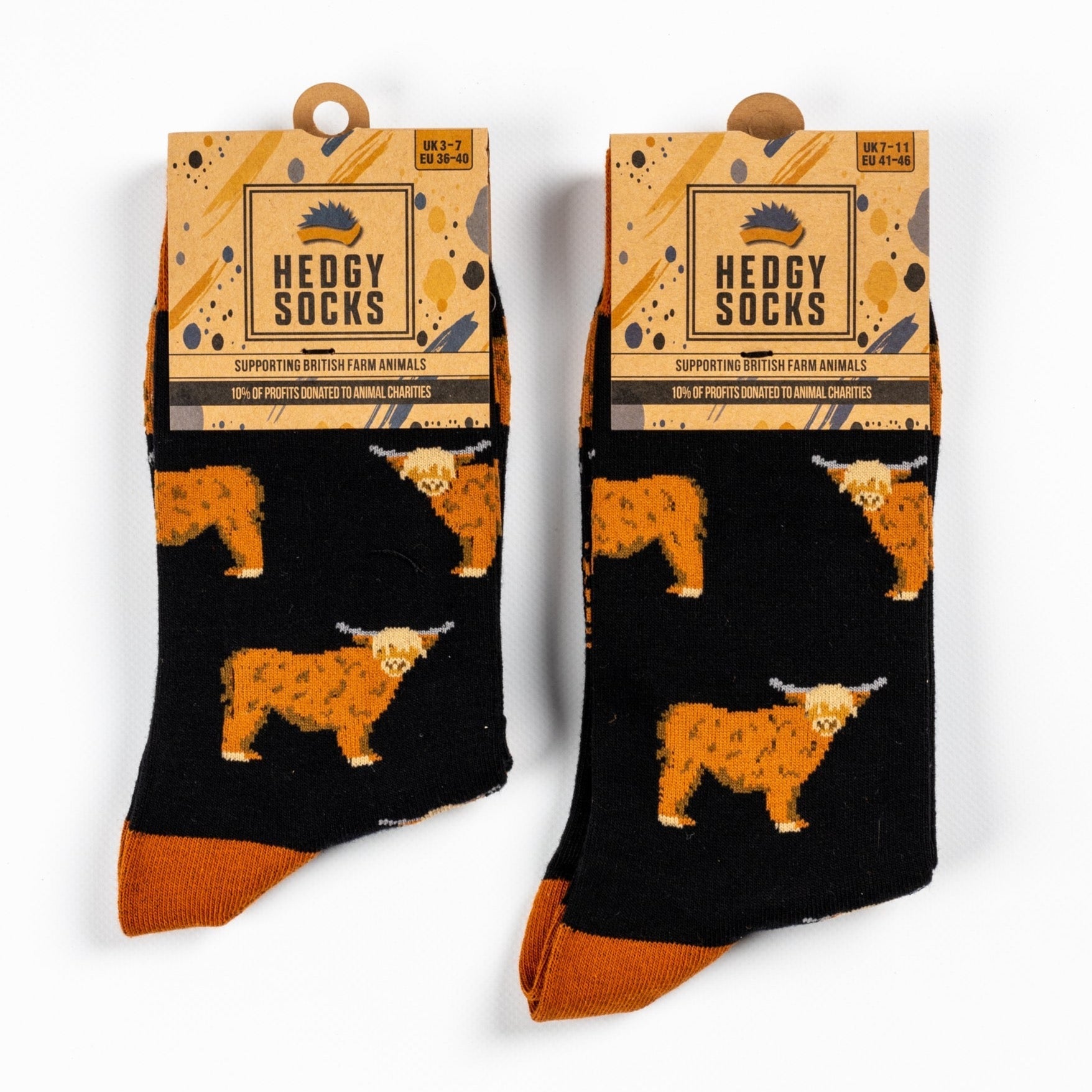 HIGHLAND COW BAMBOO SOCKS - HEDGY SOCKS