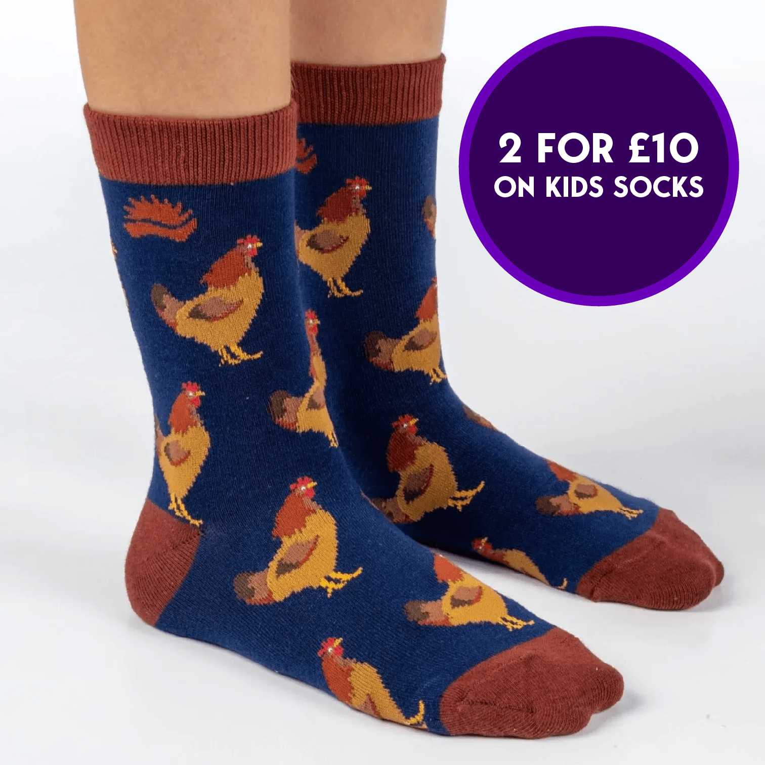 KIDS BAMBOO SOCKS | CHICKEN - HEDGY SOCKS