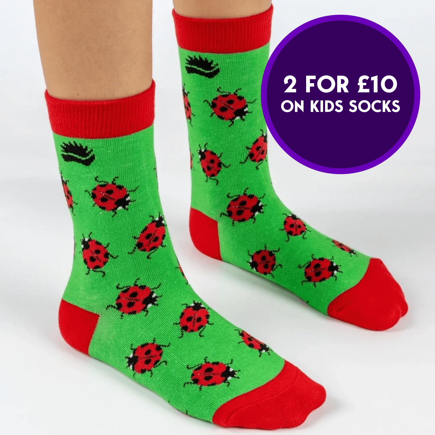 KIDS BAMBOO SOCKS | LADYBIRD - HEDGY SOCKS