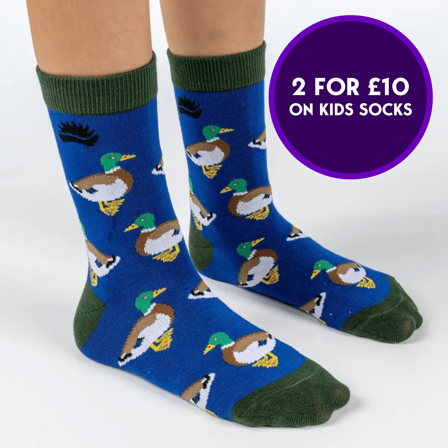 KIDS BAMBOO SOCKS | MALLARD DUCK - HEDGY SOCKS